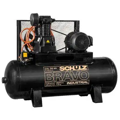 Compressor Bravo CSL 30 Pés 250L 7,5HP 220/ 380V - SCHULZ