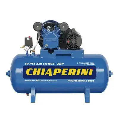 Compressor de ar média pressão 10 pcm 110 litros