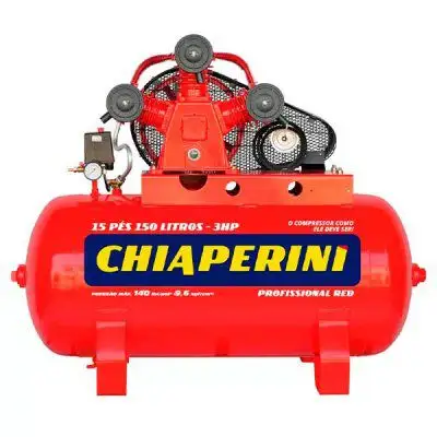 Compressor de Ar Média Pressão 15 Pés 150L sem Motor CHIAPERINI