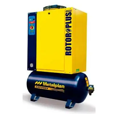 Compressor de Parafuso Metalplan 20 cv 78 pcm / 131psi 20cv 152L