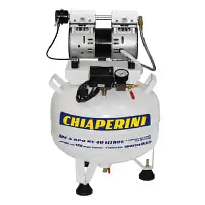 Compressor de Ar Odontológico BPO 5 pcm 40 litros Isento de Óleo - CHIAPERINI
