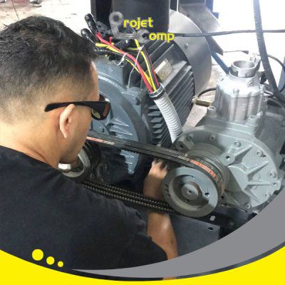 Manutenção de compressor na Aclimação
