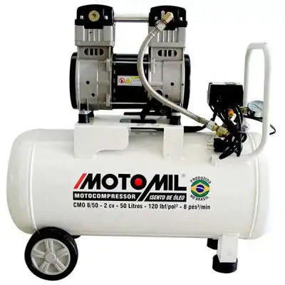 Motocompressor de Ar Isento de Óleo / Odontológico 8 Pés3/min