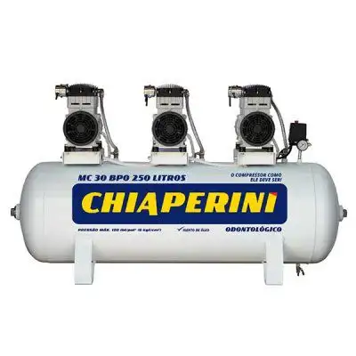 Motocompressor Isento de Óleo/Odontológico 2HP 30 Pés 250L CHIAPERINI